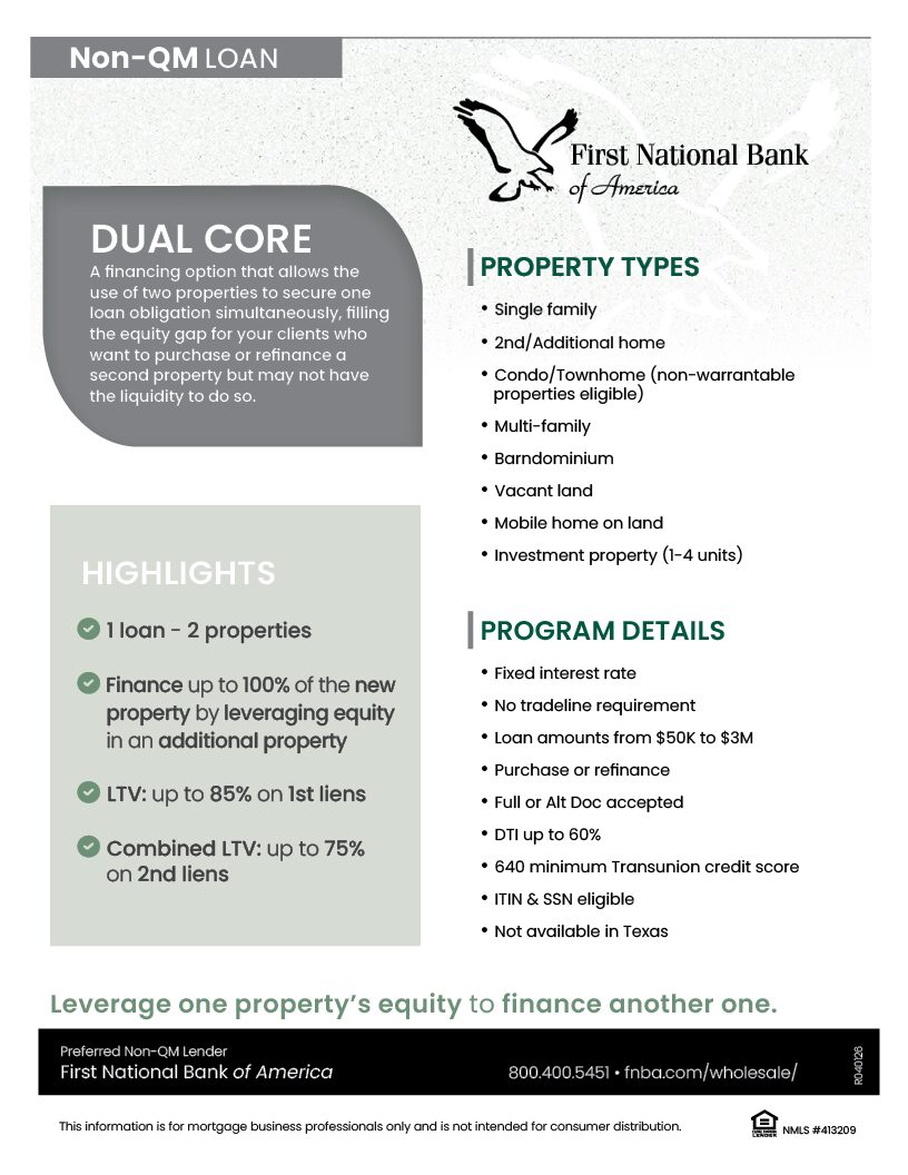 Whlsl Dual Core Loan flyer FlexFirst HELOC Flyer Thumbnail
