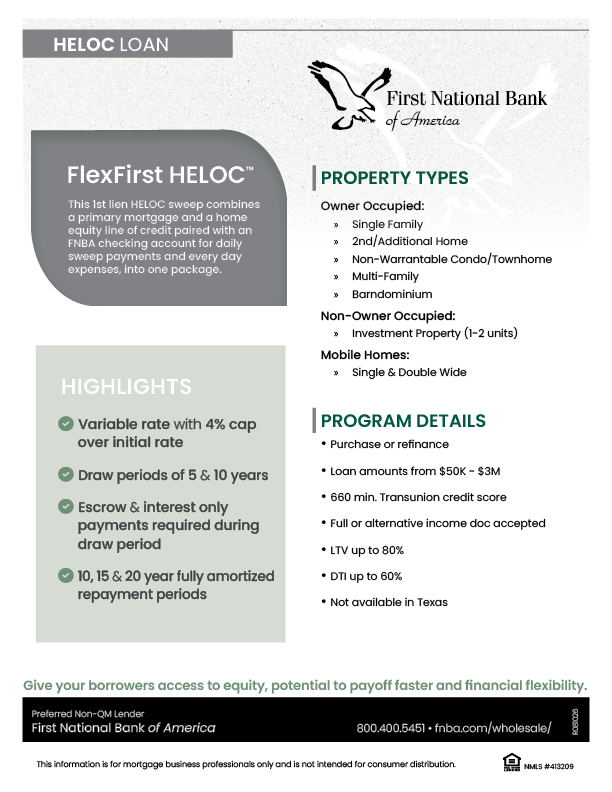 FlexFirst HELOC Flyer Thumbnail